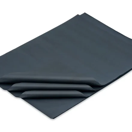 Carta da ornamento nera 38x50 cm per l'imballaggio, 500 fogli