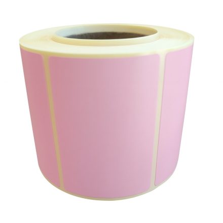 Etichette termiche autoadesive 60x40 mm rosa, rotolo 500 pz