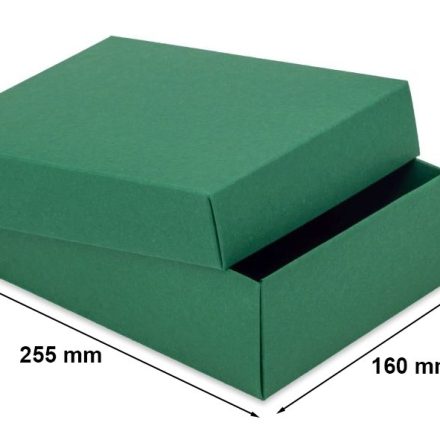 Scatola decorativa in stile regalo di cartone 255x160x75 gReen L