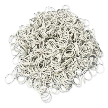 Fascia di gomma bianca 15 mm x 1,2 x 1,2 mm 1 kg