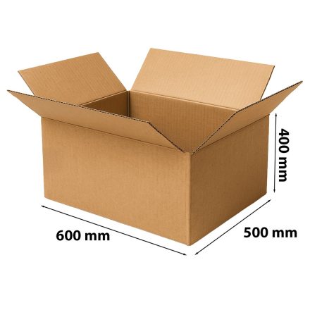 Cartone del lembo di postage 600x500x400 mm BC 5-strato XL marrone