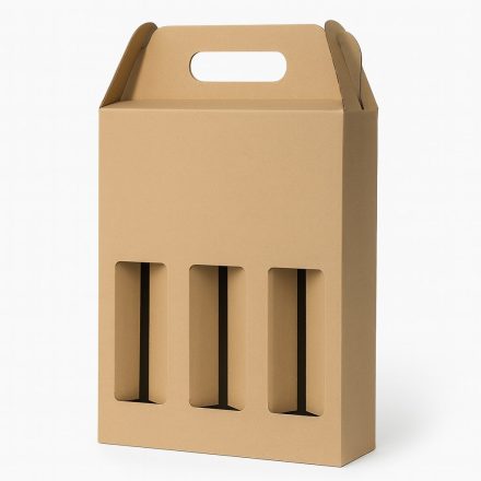 Cartone con manico per il trasporto 210x68x258 mm ato 3 Birra. 20 pz