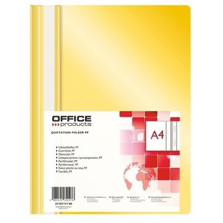 Manuale A4 PP giallo tenue per documenti, 225 x 305 mm, 25 pz
