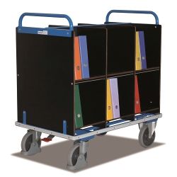 Carrello per file e documenti d'ufficio 12 partizione SW-700.995 400 kg