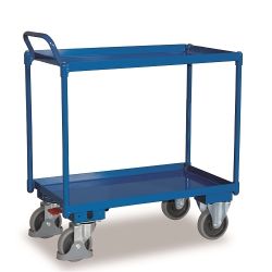 Carrello da tavolo con vasca in acciaio antiolio SW-700.523 400 kg