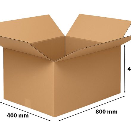 Cartone per pallet flap 800x400x400mm BC760 5 lper l'imballaggio