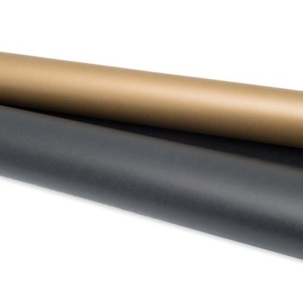 Carta da imballaggio Kraft nero e oro 70cm-25m 60g