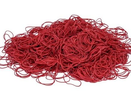 Ricette di gomma rossa 20 mm 1,5 x 1,2 mm 1 kg