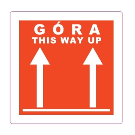 Informazioni etichetta adesivo Top This Way Up 100x100 mm 100 pz