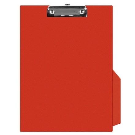 Appunti PVC A4 rosso con tasca, pad con clip