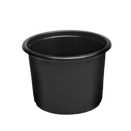 Contenitore di cucitura rotondo PP 500 ml nero fi 115 mm 50 pz