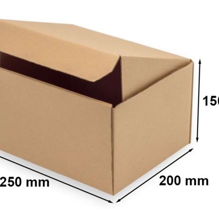 Cartone FEFCO 426 250x200x150 mm scatola di moda marrone