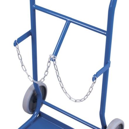Carriola cilindrica in acciaio FK-1000, carrello di trasporto 50 kg