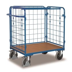 Carrello di trasporto basso per pacchi 3 pareti 500 kg SW-800.313