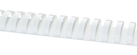 Rilegatura di schienali in plastica 38 mm bianchi, 50 pz per l'asilo