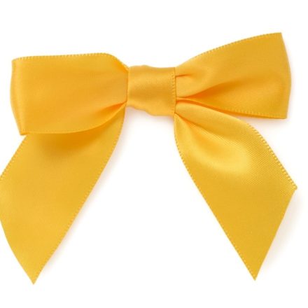 Fiocchi di raso autoadesivo 25mm giallo 10 pz per regali