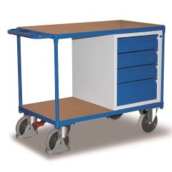 Carrello d'officina SW-600.602 to 4 cassetto ruota, capacità di carico 500 kg