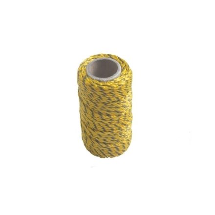 Cordo di mattone nero e giallo 30 m 1,6 mm corda di polipropilene