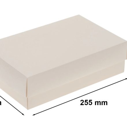 Scatola di cartone bianca L 255x160x75 mm