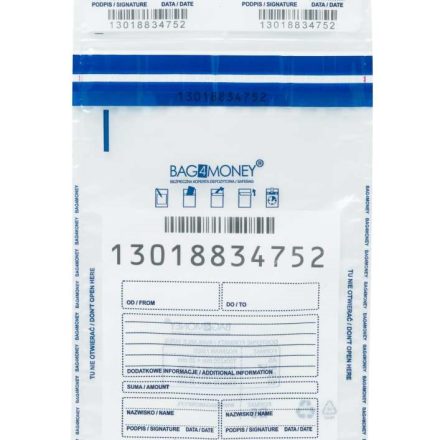 Buste bancarie sicure B5 Bag4Money, incolore 180x245 mm 100 pc