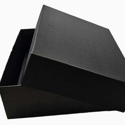 Scatole di cartone con tappo nero 350x300x90mm, 10 pz