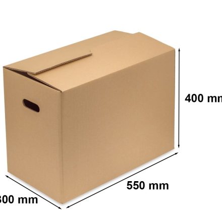 Cartone per la rimozione del legno 550x300x400 mm 5 strati marroni