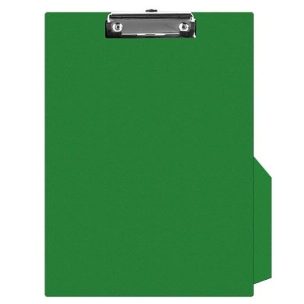Appunti PVC A4 verde con tasca, pad con clip per documenti