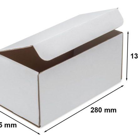 Scatola di cartone F421 scatola di moda bianca 280x145x135 Pacchetto B