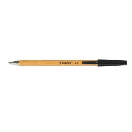 Penna usa e getta Q-Connect classico 0,4 mm nero 20 pz