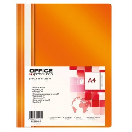 Manuale A4 PP morbido arancione incustodito ai documenti 25 pz