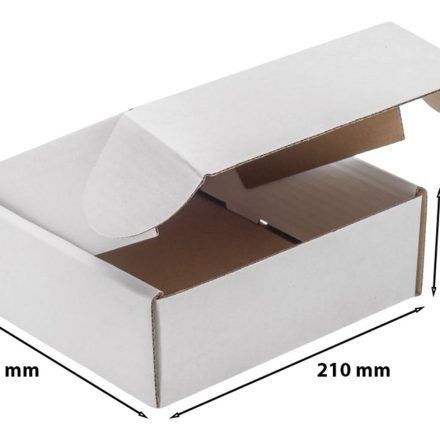 Cartone per affettatrice bianca 210x210x75 mm F427 spedizione standard