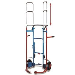 Carrello pneumatico telescopico in acciaio 8 pz 200 kg SK-710.306