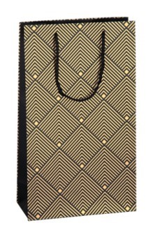 Sacchetto doppio K...422SZZ nero-oro 210x100x360 mm