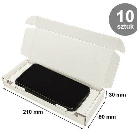 Cartone 210x90x30mm Spedizione dal bianco al telefono 10 pz