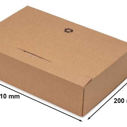 Fix Box A4 scatola di cartone con foglio 310x200x65mm marrone
