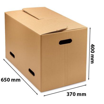 Spostamento casella 650x370x400 mm 5in marrone