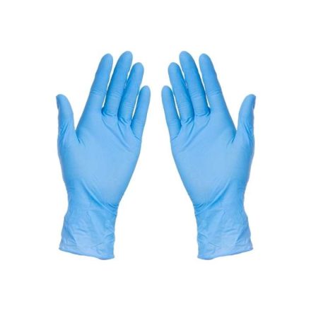 Guanti protettivi in nitrile blu senza polvere L 200 pz