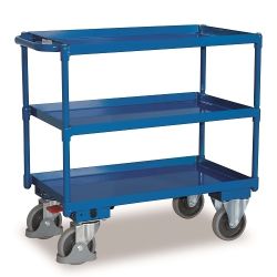Carrello da tavolo con vasche d'acciaio a tenuta d'olio SW-700.610 400 kg