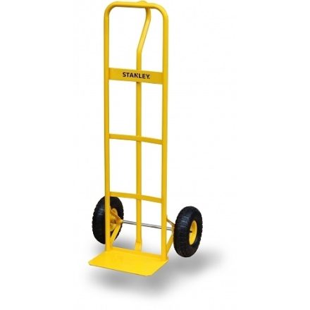 Carrello portaoggetti in acciaio biruota giallo 200 kg, pala 355 x 215 mm