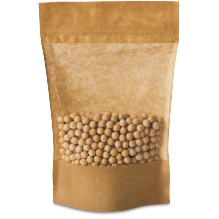 Doypack Kraft con grande finestra 2000 ml, sacchi in piedi 25 Arte