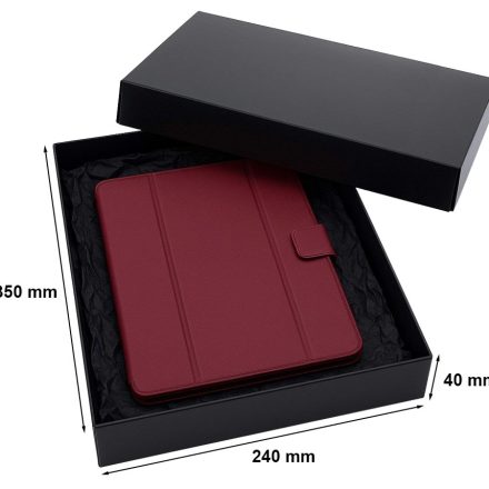 Scatola regalo nera laminato 350x240x40mm con cappuccio