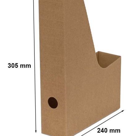 Scatola di cartone per documenti A4 Wide 6 cm marrone