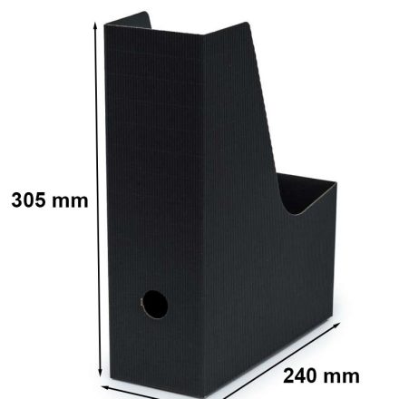 Scatola di cartone per documenti A4 9 cm nero per ufficio
