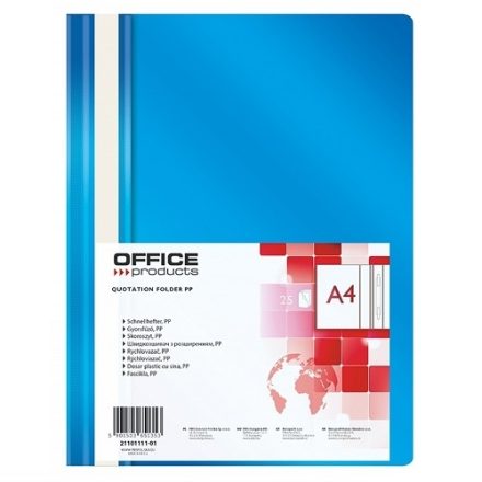 Manuale A4 PP blu non imbottito per documenti 25 pz