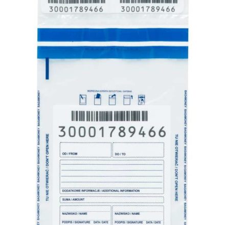 Buste bancarie sicure LDPE A5 140x220 mm incolore 100 pc