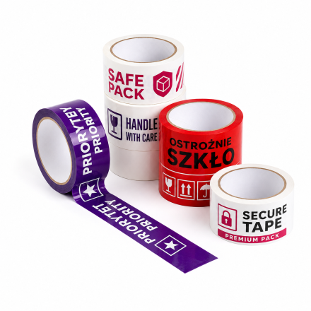 Nastri imballabili con logo solvente 48 mm x 54 m, 2 colori, 720 pc