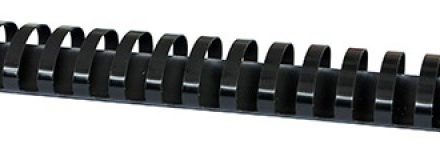 Schienali di plastica per la formazione di A4, 38 mm, 50 pezzi, neri