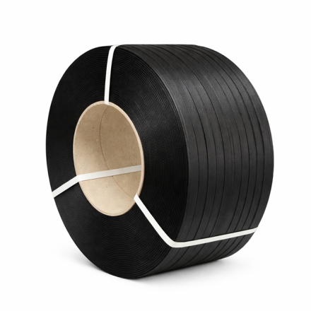 Nastro PP banda di tensionamento pallet 19mm/0,90mm/1200m Nero