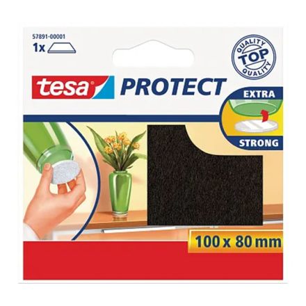Tamponi di feltro TESA autoadesivo per mobili 100x80mm marrone 1 pz
