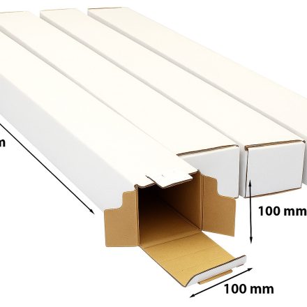 Pacchetto - Cartone 100x100x920mm Bianco - 10 pc